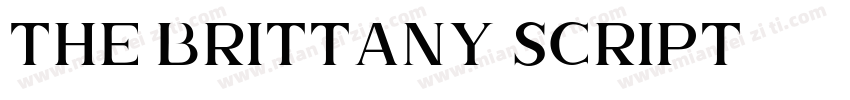 The Brittany Script字体转换